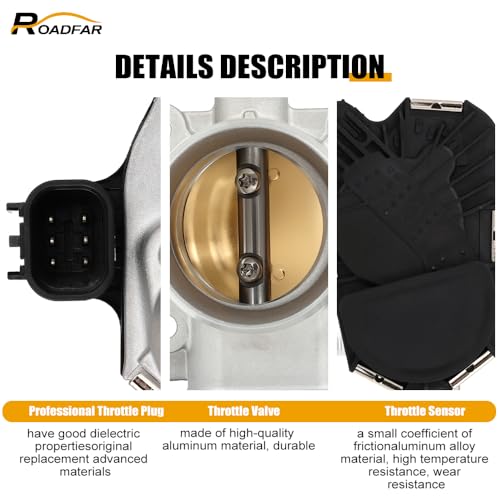 ROADFAR جسم الخانق الكهربائي - 55565489 ROADFAR مناسب لعام 2013-2021 لبيوك إنكور | 2011-2015 لشيفروليه كروز | 2016 لشيفروليه كروز ليمتد | 2012-2020 لشيفروليه سونيك - Image 2