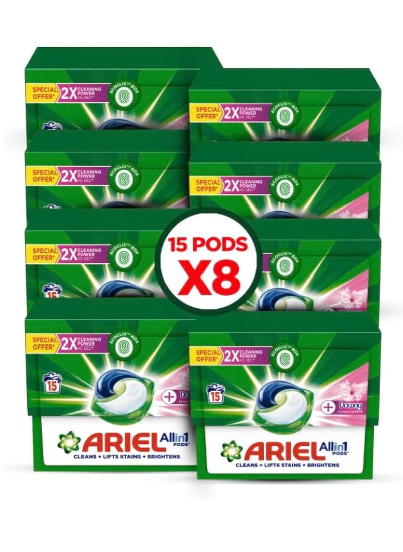Ariel Ariel Pods Capsules with touch of Downy 15CT Mega Box 120 Pcs  - Image 1