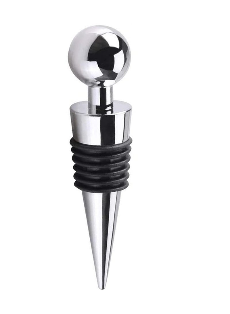 AMM Bottle Stopper 1pcs Metal Leak Proof Wine Stoppers Reusable Wine Corks Bottle Stopper for Gifts Bar Holiday Party Wedding - Image 1