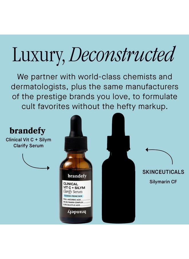 برانديفاي فيتامين C + سيليم سيروم توضيحي للبشرة المصابة بالشوائب، ومضاد للشيخوخة، وتفتيح البشرة، 1 أونصة، صنع في الولايات المتحدة الأمريكية - Image 2