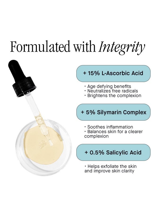 برانديفاي فيتامين C + سيليم سيروم توضيحي للبشرة المصابة بالشوائب، ومضاد للشيخوخة، وتفتيح البشرة، 1 أونصة، صنع في الولايات المتحدة الأمريكية - Image 4