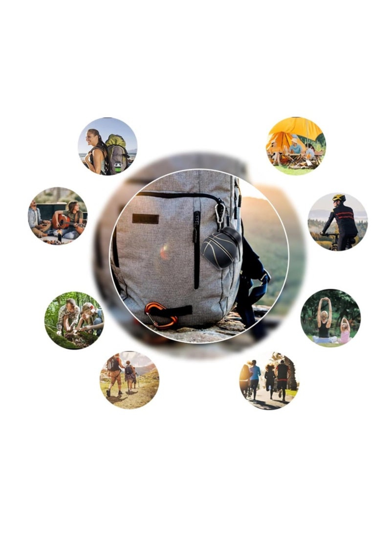 Beauenty Collapsible Water Bottle 550ml / 19oz Foldable Water Bottle for Kids Students Reusable BPA Free Silicone Collapsible Water Bottle Leakproof Basketball Sports Water Bottle for Gym Camping Hiking - Image 3