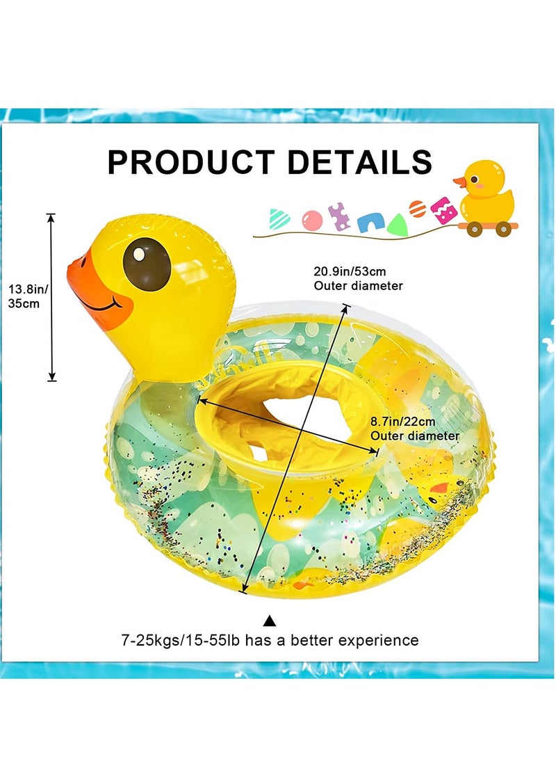 Barakah Baby Pool Float Infant Pool Floats with Safty Seat for Kids Toddlers Age 0-5 Under 110lbs for Inflatable Pool Beach Outdoor - Image 4