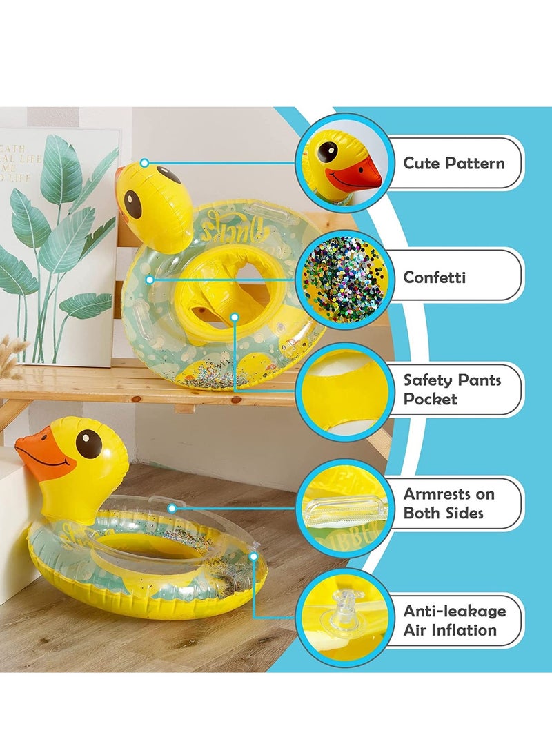 Barakah Baby Pool Float Infant Pool Floats with Safty Seat for Kids Toddlers Age 0-5 Under 110lbs for Inflatable Pool Beach Outdoor - Image 3