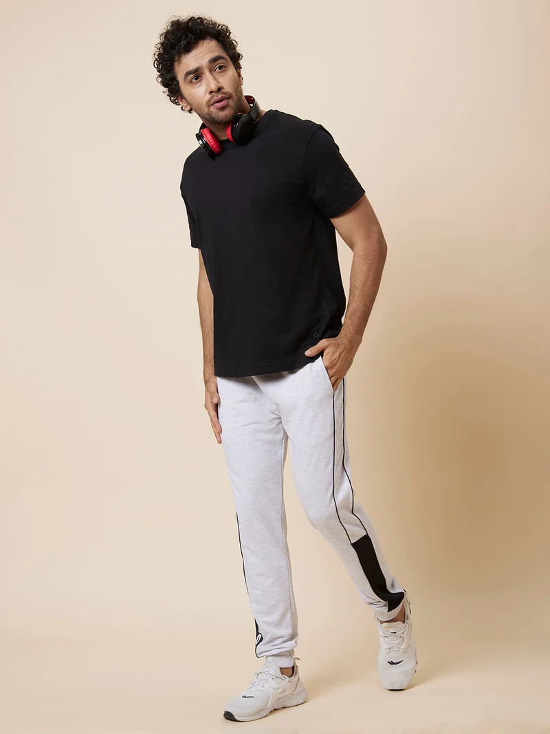 Globus Men Grey Regular Fit Joggers