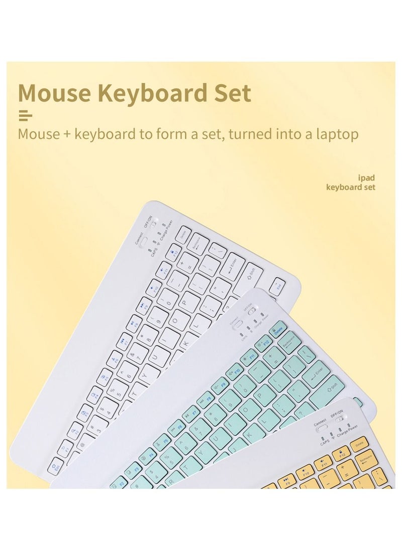 Generic - For iPad Mini Keyboard For Android iOS Windows Bluetooth Wireless Keyboard For Samsung Apple Phone Tablet Keyboard and Mouse - Image 1
