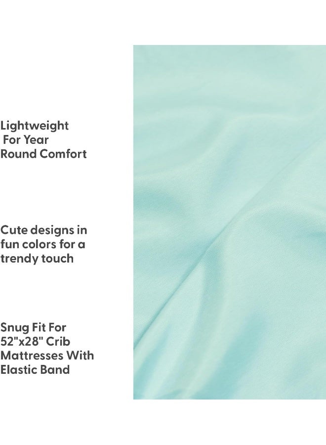 The Peanut Shell The Peanutshell Fitted Crib Sheet Set for Baby Boys or Girls | Unisex 4 Pack Set | Cactus, Pineapple & Pastel Green - Image 3