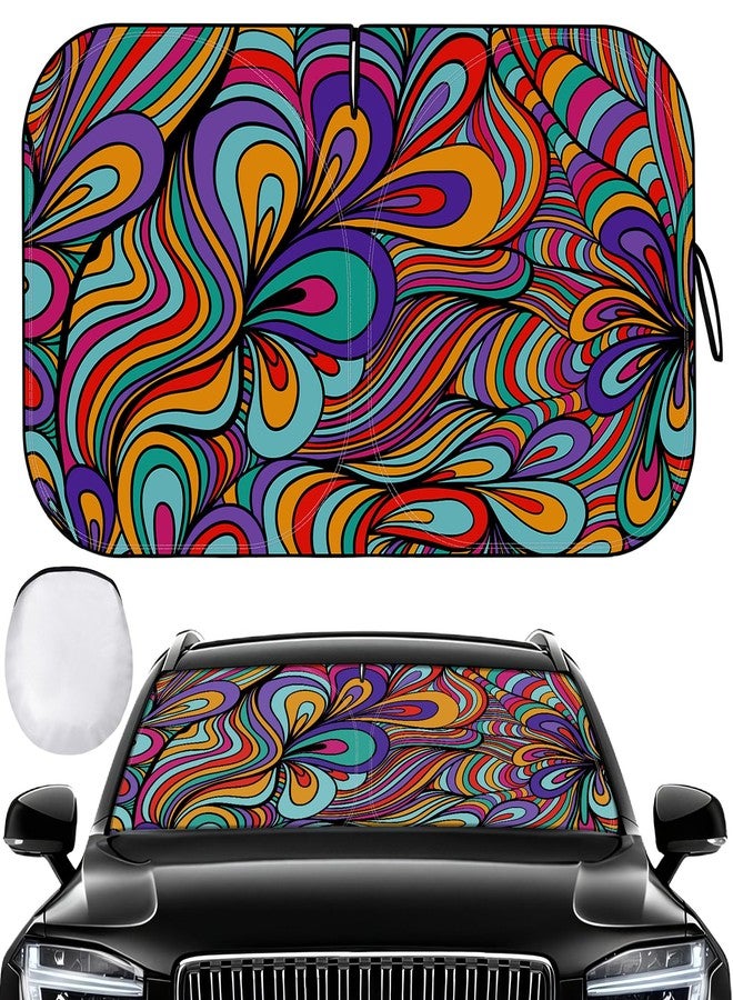 Pleneal Windshield Sun Shade - Car Sun Shade Windshield, Reflector Sunshade Offers Ultimate Protection for Car Interior (55x31.5 inches) - Image 1