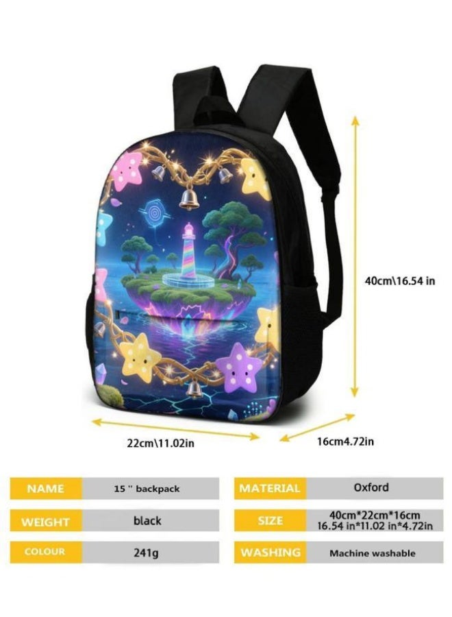 Bright Li Fire Backpacks + handbags + stationery bags | Back-to-school season/festival gifts | Cartoon bag three-piece set, easy to deal with various occasions (available for students, children, friends outings, mountain climbing, school, etc.) - 67 - Image 5