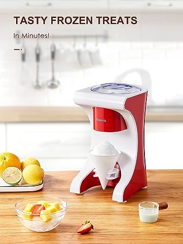 Reemix Shaved Ice Machine Snow Cone Machine, Reemix Slushie Machine for Snow Cone, Snowballs, Frozen Cocktails and More, Easy to DIY with Snow Cone Syrup at Home - Image 2