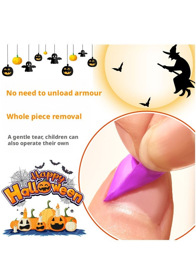 Beauenty Kids Nail Polish, 12 Colors Non-Toxic Water Based Peel-Off Nail Polish Set with 3 Stickers, Non Toxic & Safe Nail Polish Set for Girls Ages 5+ for Parties, Birthday and Makeovers (12Colors) - Image 3