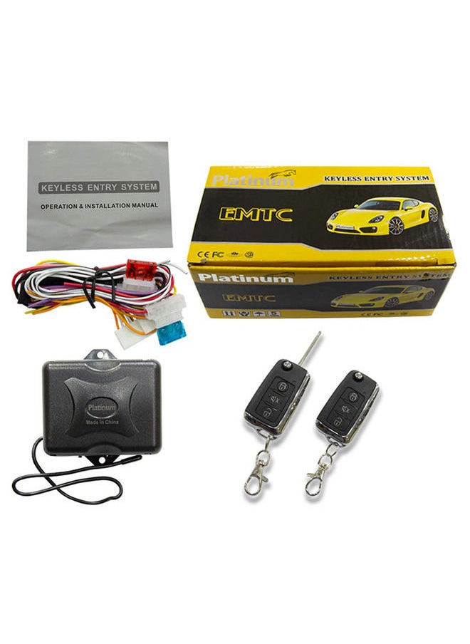 Platinum - Platinum Pack of 2 Universal Remote Control FK129 Keyless Entry Systems | Car Door Lock/Unlock, and Trunk Release | with Physical Key - Image 1