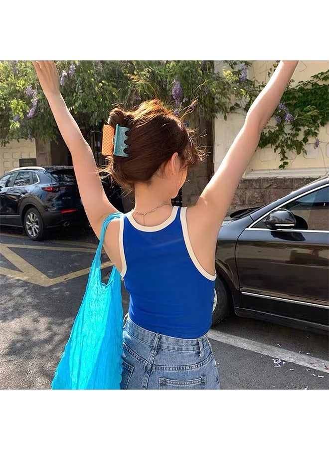 Beyond 2 Pcs Plaid Hair Claw Clips, Strong Hold Nonslip Large Jaw Clip, Hair Barrettes for Women and Girls (Colorful) - Image 2