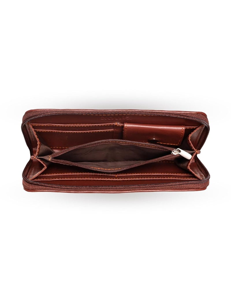 ZOUK Women's Handcrafted Classic Chain Wallet - Image 5