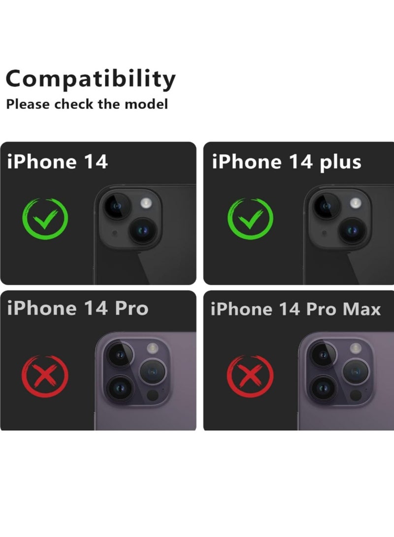 Camera Lens Protector for iPhone 14 /iPhone 14 Plus Metal Tempered Glass Came  - Image 2