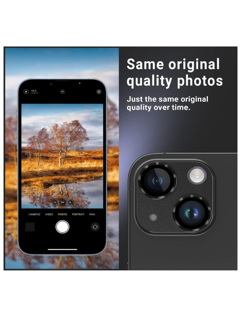 Camera Lens Protector for iPhone 14 /iPhone 14 Plus Metal Tempered Glass Came  - Image 4
