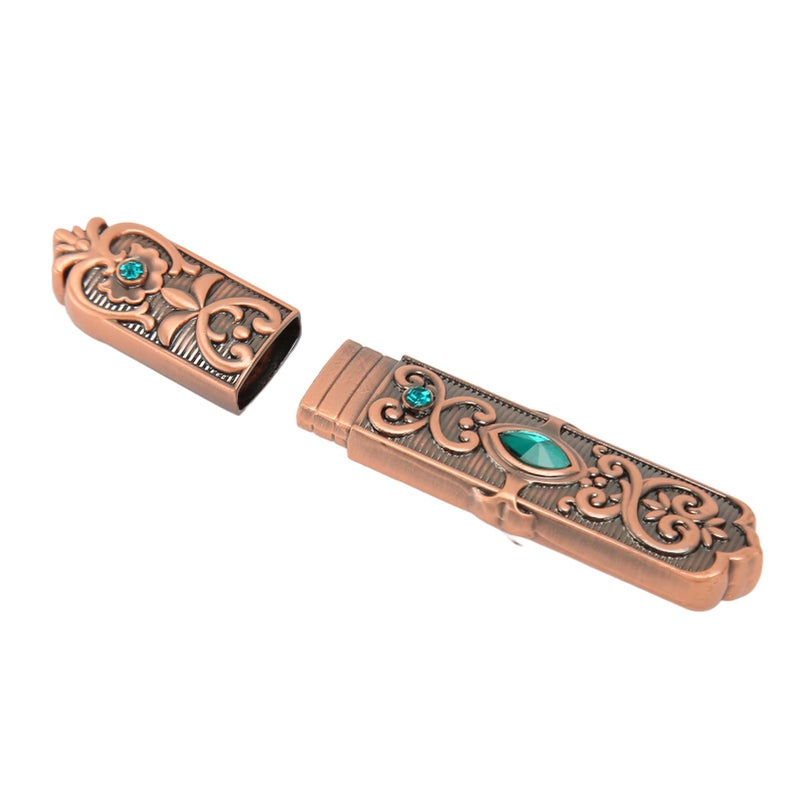 Vintage Carved Pattern Needle Case Set Rose Gold Sewing Tools Accessories - Image 4