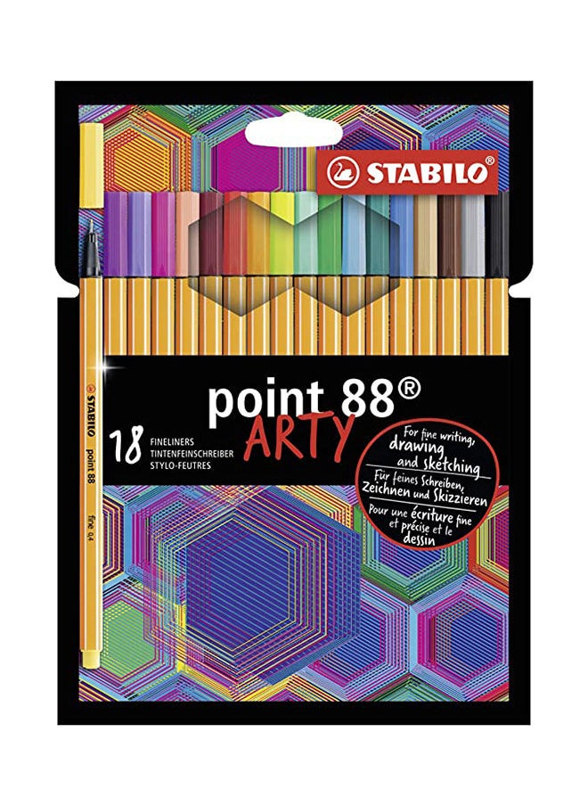 STABILO Stabilo Point 88 Fineliner Arty Wallet - 18 