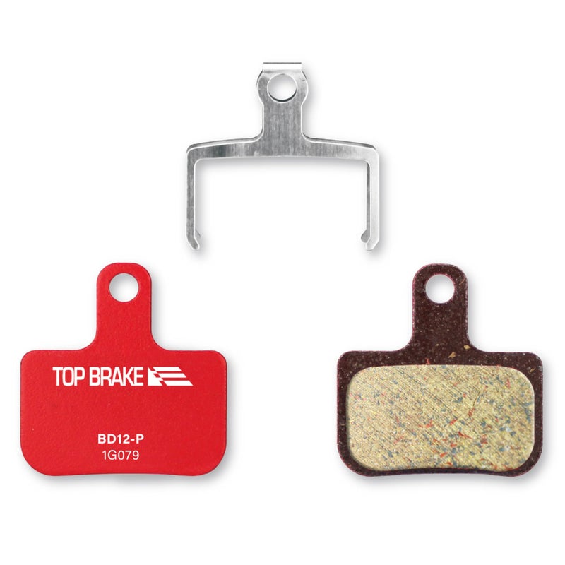 Top Brake وسادات فرامل قرصية عالية الجودة للدراجات الهوائية، متوافقة مع فرامل SRAM Level Ultimate/Force، وXS وMTB باللون الأحمر | مناسبة للدراجات الهوائية، والطرق الوعرة، والجبلية | مصنوعة من مركب سيراميكي، مع خيار كاتم للصوت، إصدار عالي الأداء، باللون الأحمر - Image 1