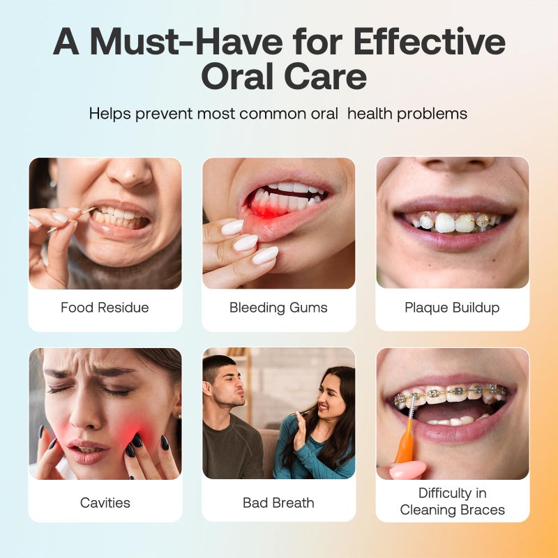 Bitvae Water Dental Flosser Teeth Picks, Cordless Portable Oral Irrigator, Powerful and Rechargeable Oral Irrigator, Brace Care, IPX7 Waterproof Water Dental Picks for Cleaning, Quartz Pink - Image 3