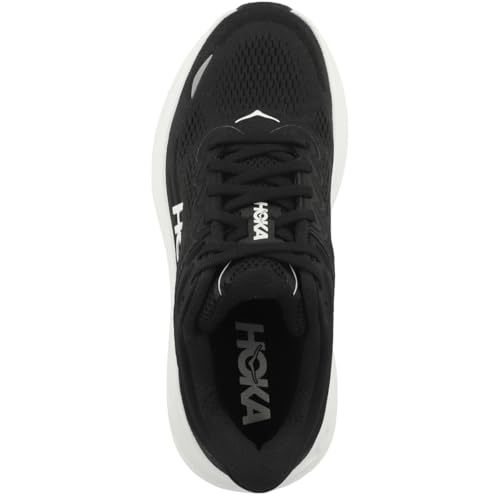 Hoka Women's Bondi 9 Sneaker, Black/White, 9 Wide - Image 2