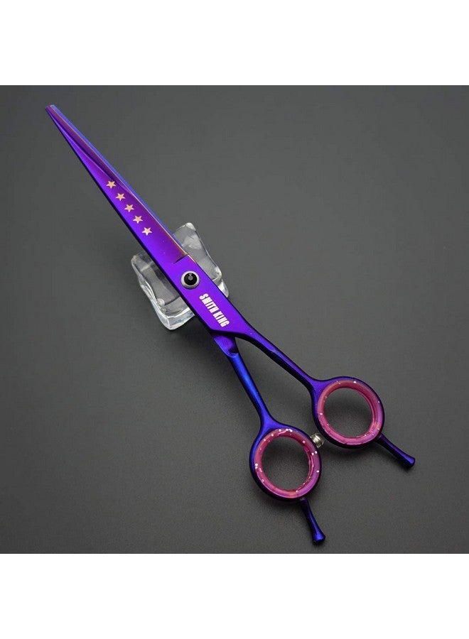 Smithking 7.0 Inches Professional Dog Grooming Scissors Set Straight & Thinning & Curved & Chunkers & Comb 5Pcs In 1 Set For LeftHanded & Right Handed - Image 3