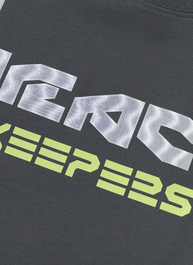 Balabala Kids Boy Round v-neck short-sleeved T-shirt - Image 4