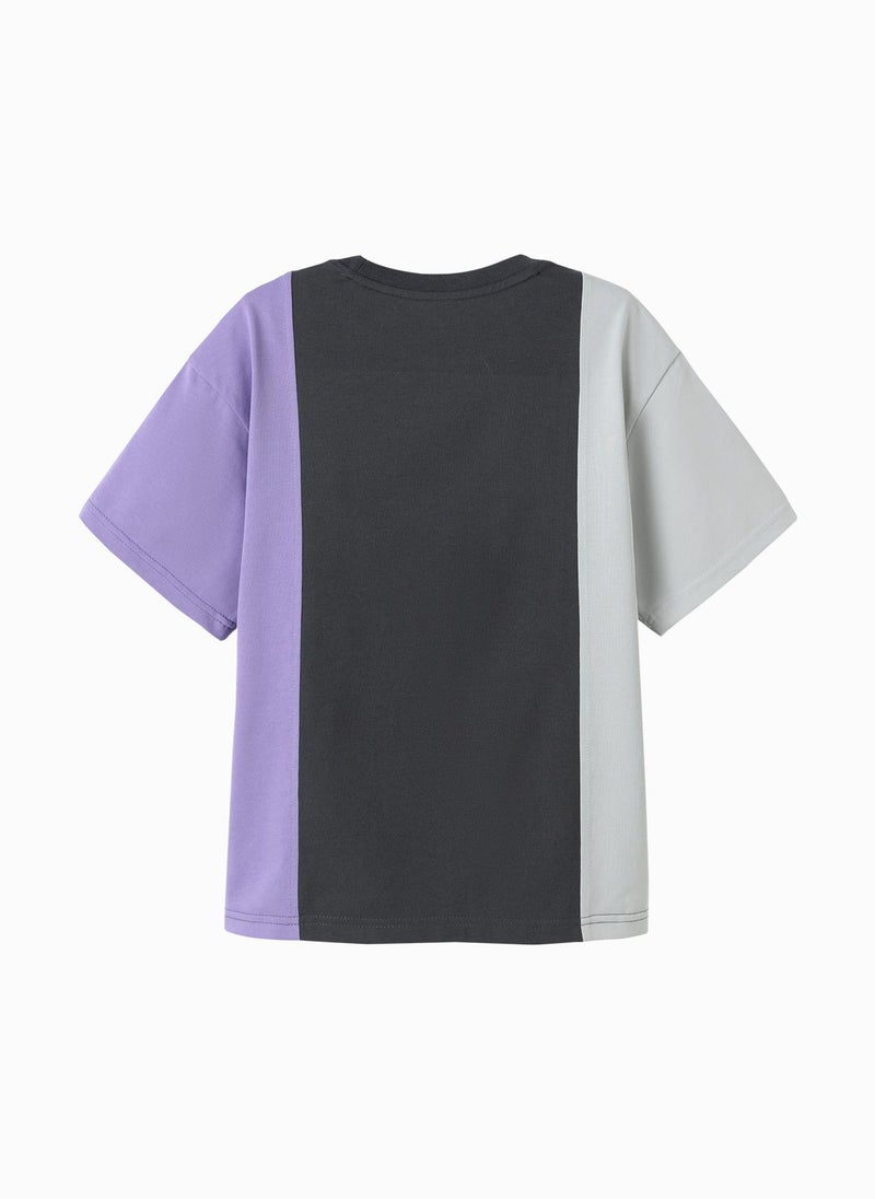 Balabala Kids Boy Round v-neck short-sleeved T-shirt - Image 2