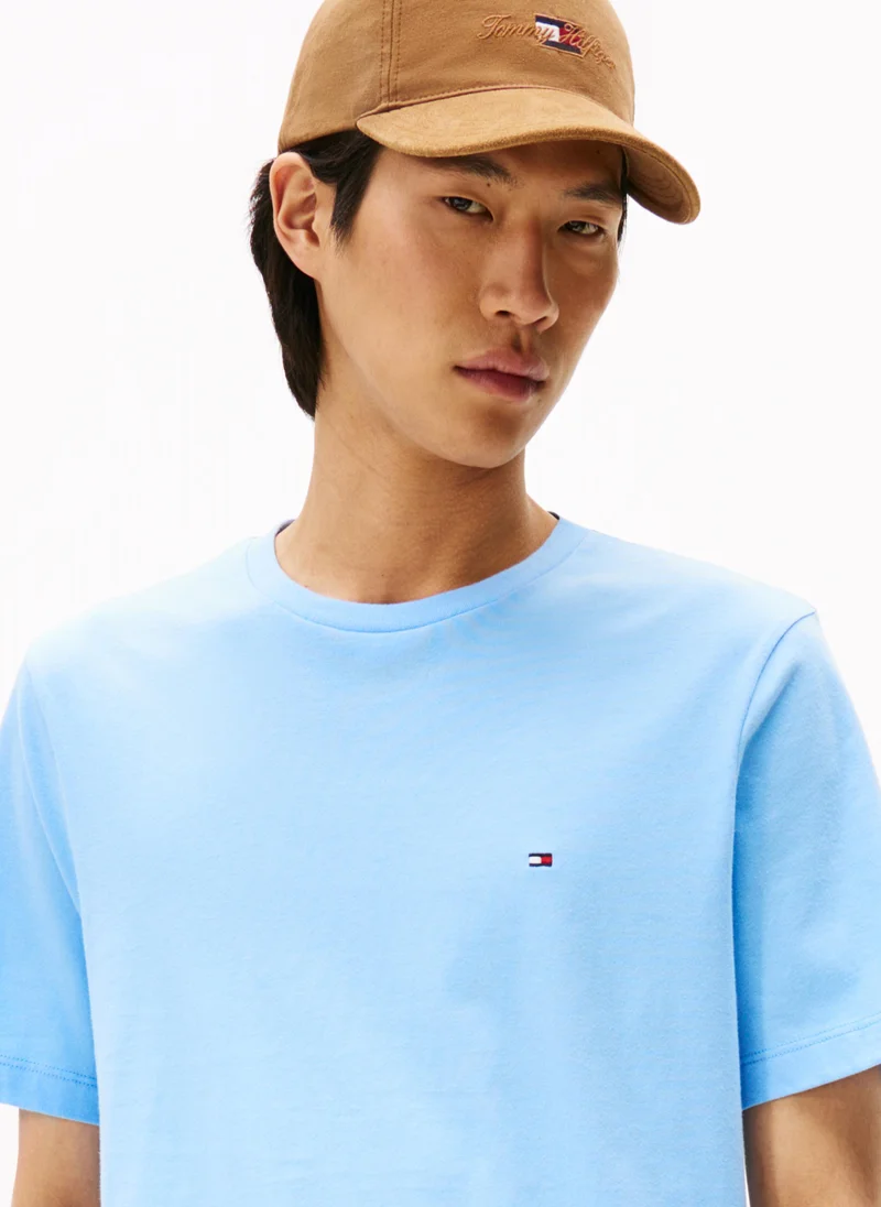 TOMMY HILFIGER Flag Embroidery Crew Neck T-Shirt