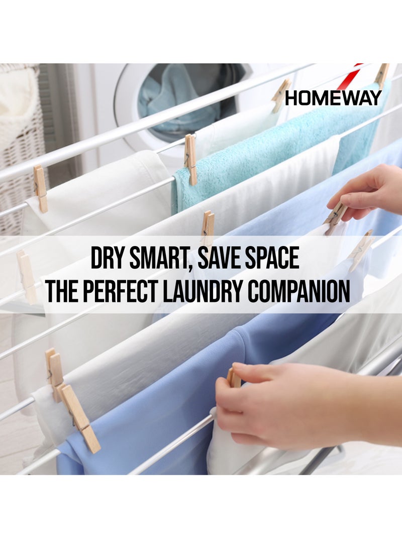 Homeway Iron Cloth Dryer 20 M – Heavy-Duty Folding Drying Rack for Efficient Laundry Drying - Image 4