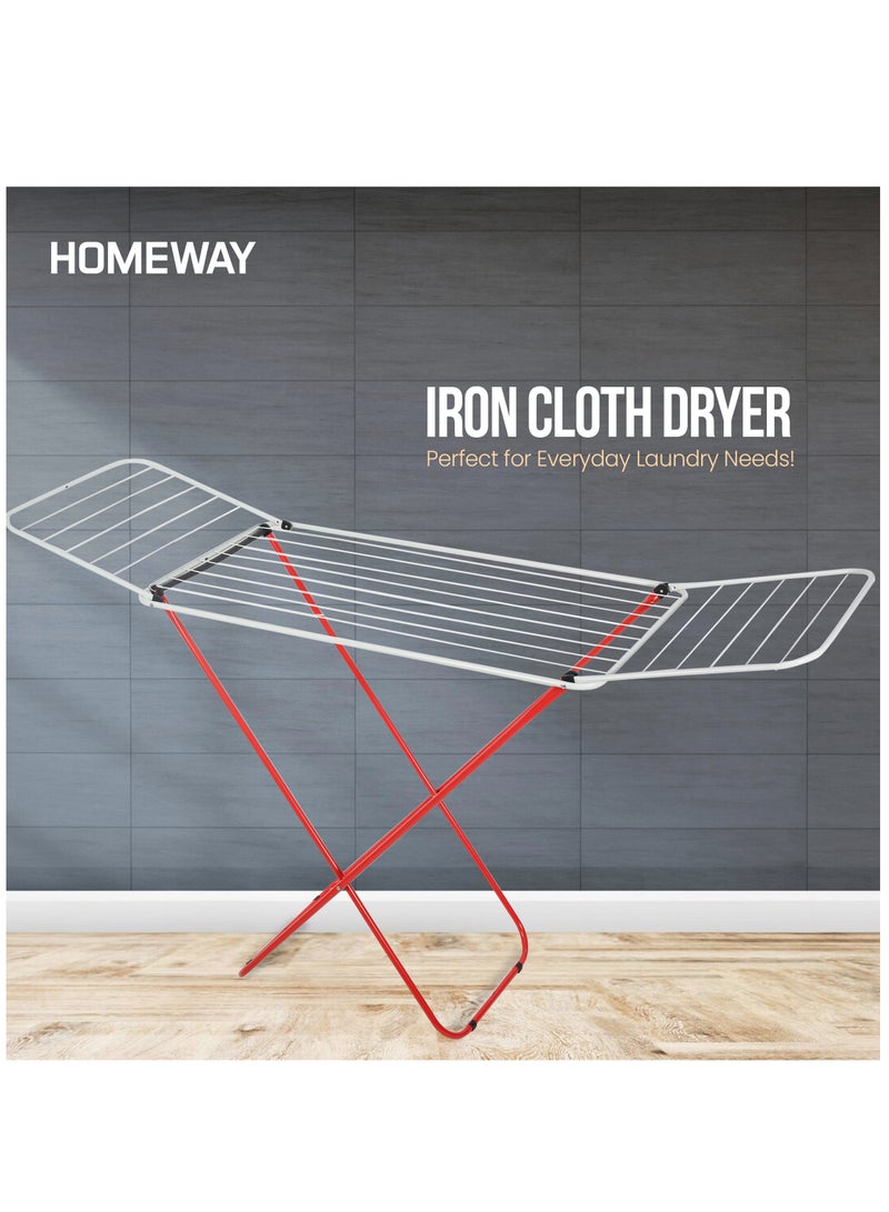 Homeway Iron Cloth Dryer 20 M – Heavy-Duty Folding Drying Rack for Efficient Laundry Drying - Image 1