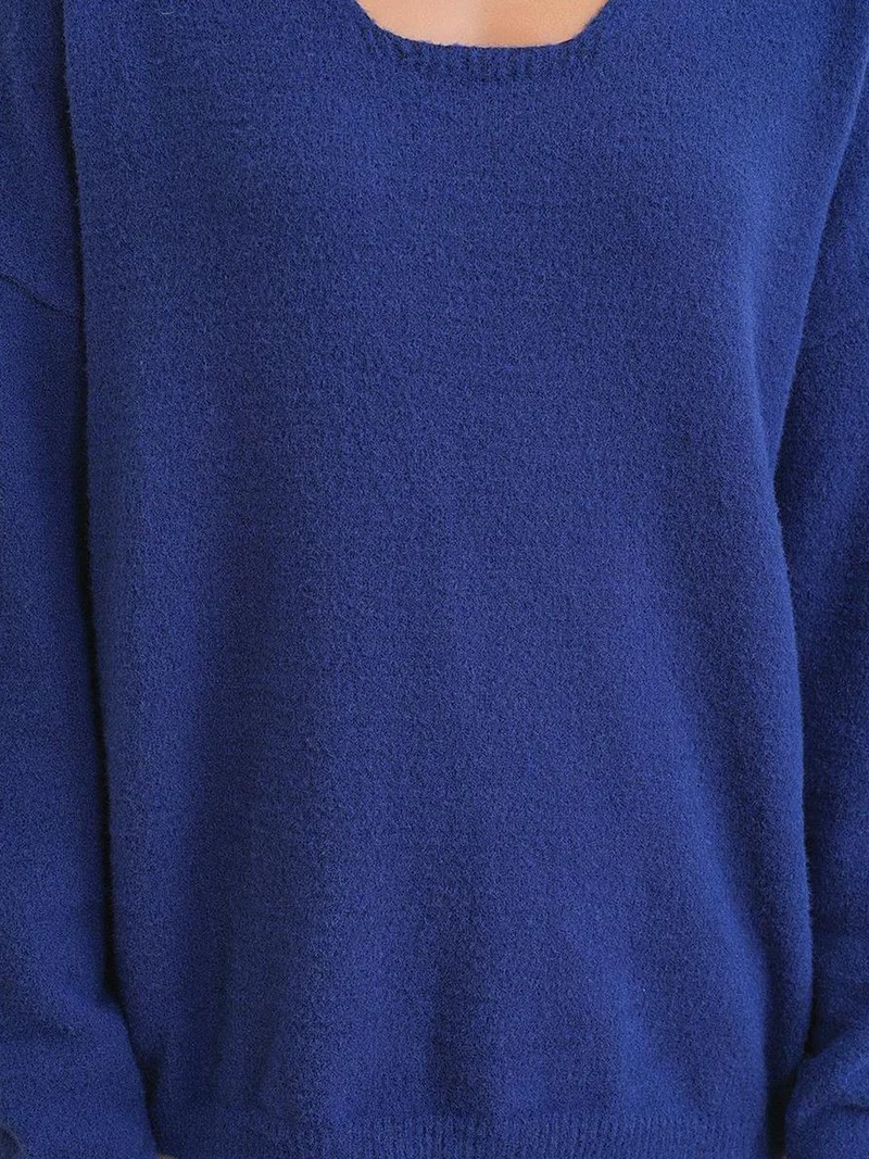 MixRay Mixray Relaxed Fit Knit Sweater with Crew Neck