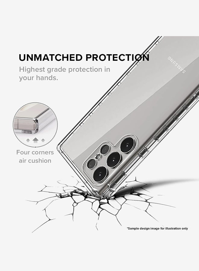 Stylizedd Classic Clear Case for Samsung Galaxy S25 Ultra , Hybrid Soft Case Flexible Edges Anti Drop TPU PC Gel Thin Transparent Cover - Break Free - Image 5