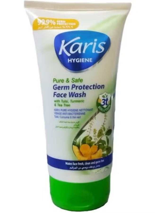 KARIS Set of 4 Karis products (  Karis Pimple Control Face Wash ,Tomato , 150ml , Karis Strawberry Oil Control Face Wash 150 ml , Karis Pure & safe Germ Protection Face Wash 150Ml plus Karis Honey & Almonds Nourishing Face & Body Scrub 600Ml) - Image 4