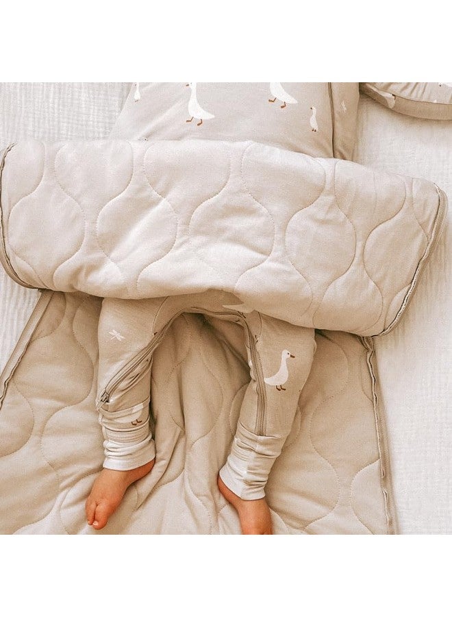 GUNAMUNA Unisex Long Sleeve Sleep Sack, Wearable Sleep Bag for Toddlers and Babies, Soft Rayon, 1.0 TOG, Goose, 18-24 Months - Image 3