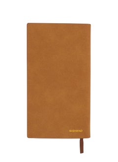 WISHWIND Elegant PU Leather Executive Journal Notebook – Premium Daily Diary for Men & Women | Compact 17.5x10 cm | Ideal for School, Travel, Business, Work & Home Writing (Brown, Small)  - Image 1