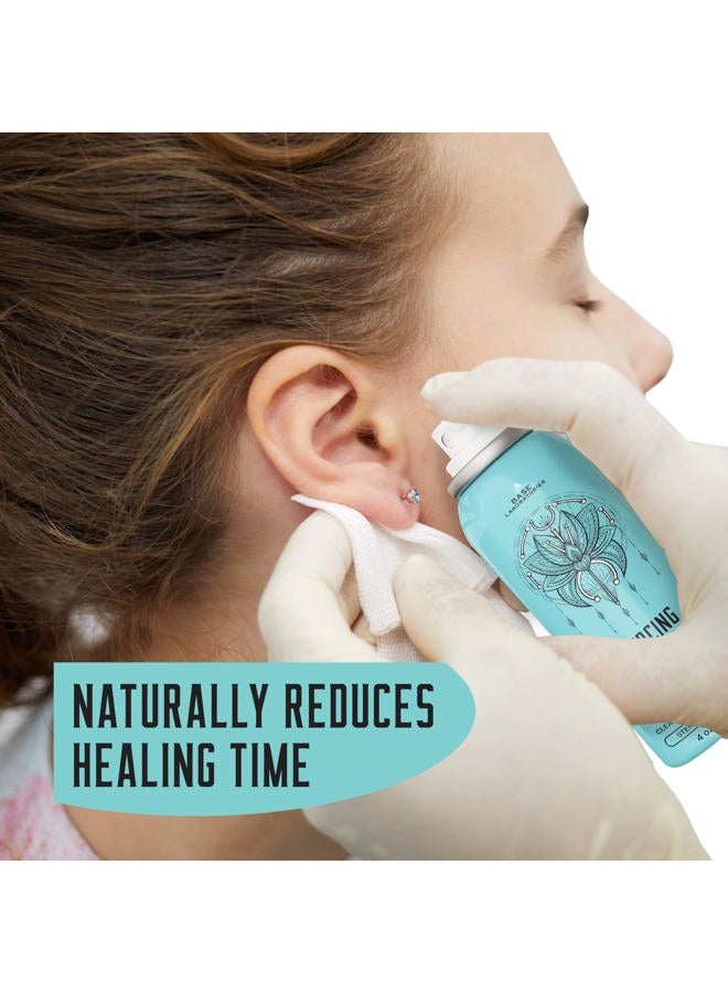 BASE LABORATORIES Piercing Aftercare Kit: Keloid & Piercing Bump Solution Oil(15ml) + Piercing Aftercare Spray (4oz) - for Keloid Bump Removal & Cleansing Soothing Piercings Before & After - Image 5