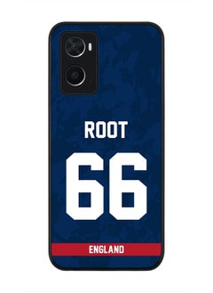 Rugged Black Edge Case for Oppo A96 4G / A36 / A76, Slim fit Soft Case Flexible Rubber Edges Thin Cover - Player Name - Joe Root, Jersey Number- 66