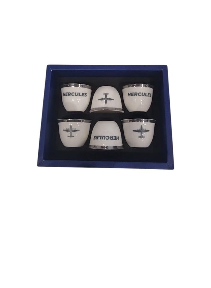 فايتر جيفتس كوب سيراميك للقهوة العربية هرقل فضي