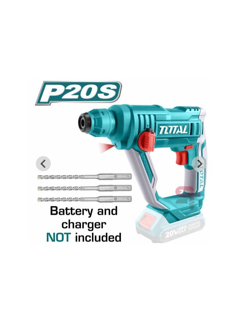 TOTAL 20V Rotary Hammer 18 mm without Battery and Charger Total - Image 1