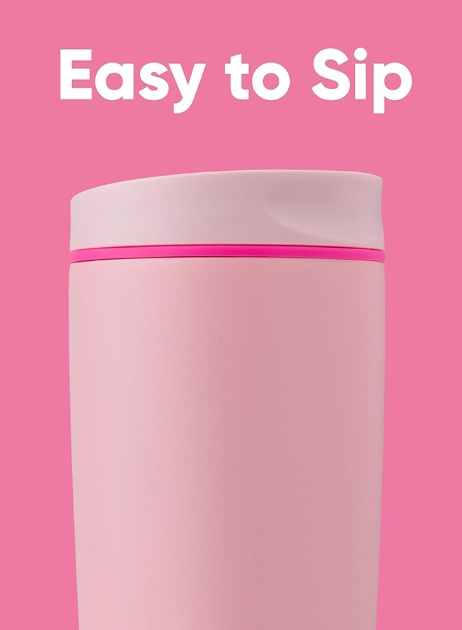 كوب قهوة SmoothSip Slider المعزول من الفولاذ المقاوم للصدأ، سعة ٢٠ أونصة/١٢ أونصة، كوب قهوة مثلجة قابل لإعادة الاستخدام، كوب قهوة ساخنة للسفر، خالٍ من مادة BPA - Image 2
