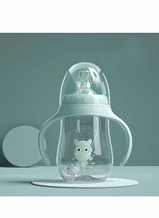 Straw Cup Spill-Proof Sippy Cup with Handles, 240ML Baby Bottle with Medium Flow Nipple, 360° Leak-proof Gravity Ball Design Baby Learning Transition Cup Double Handle Anti-drop 6+ Months (Green) - pzsku/ZA35C5368A76B807E0F04Z/45/_/1722791287/0b14d7e9-a786-47f0-a8ab-de3773a179d8