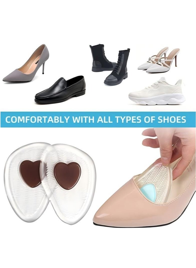 Women'S High Heel Insoles, Foot Pads, Women'S Metatarsal Pads, Women'S Gel Insoles, Women'S Foot Pain Relief (6 Pairs) - Image 3