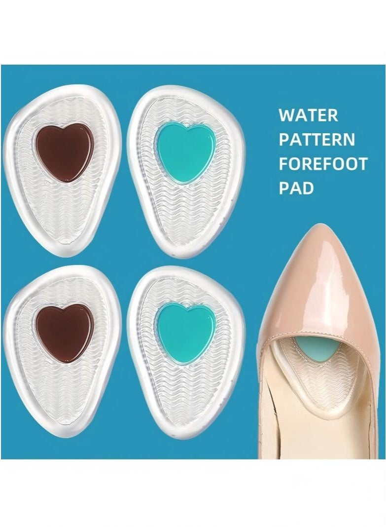 Women'S High Heel Insoles, Foot Pads, Women'S Metatarsal Pads, Women'S Gel Insoles, Women'S Foot Pain Relief (6 Pairs) - Image 4