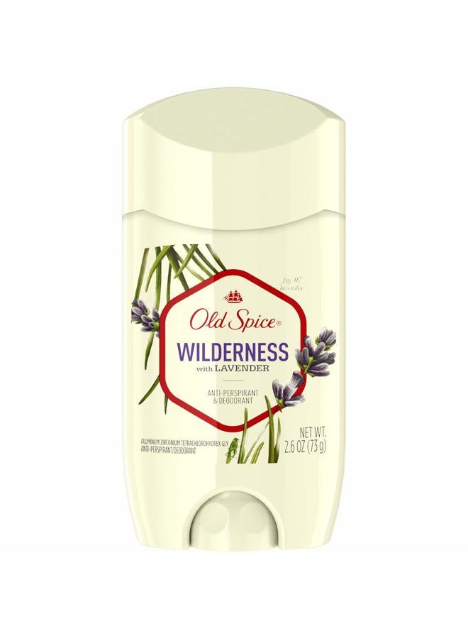 Old Spice Wilderness For Men Anti-Perspirant & Deodorant, Lavender, 2.6 oz (Pack of 2)
