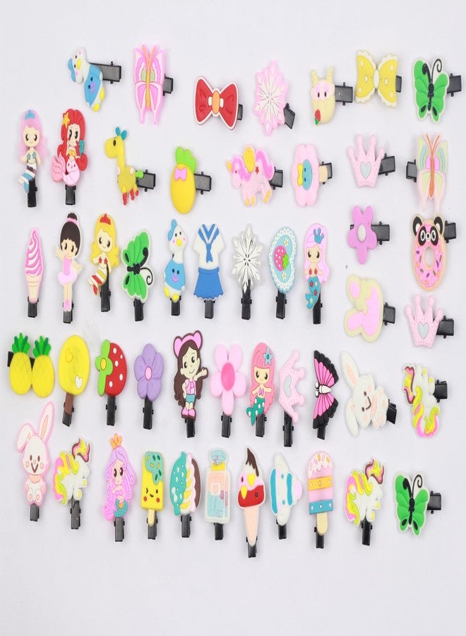 kapimo 30 Pcs Mix Hair Clips for Girls Kids Fancy Cute Hair Accessories Hairclips Patterns Cartoon Fruit Bow (Multicolor) - Image 5