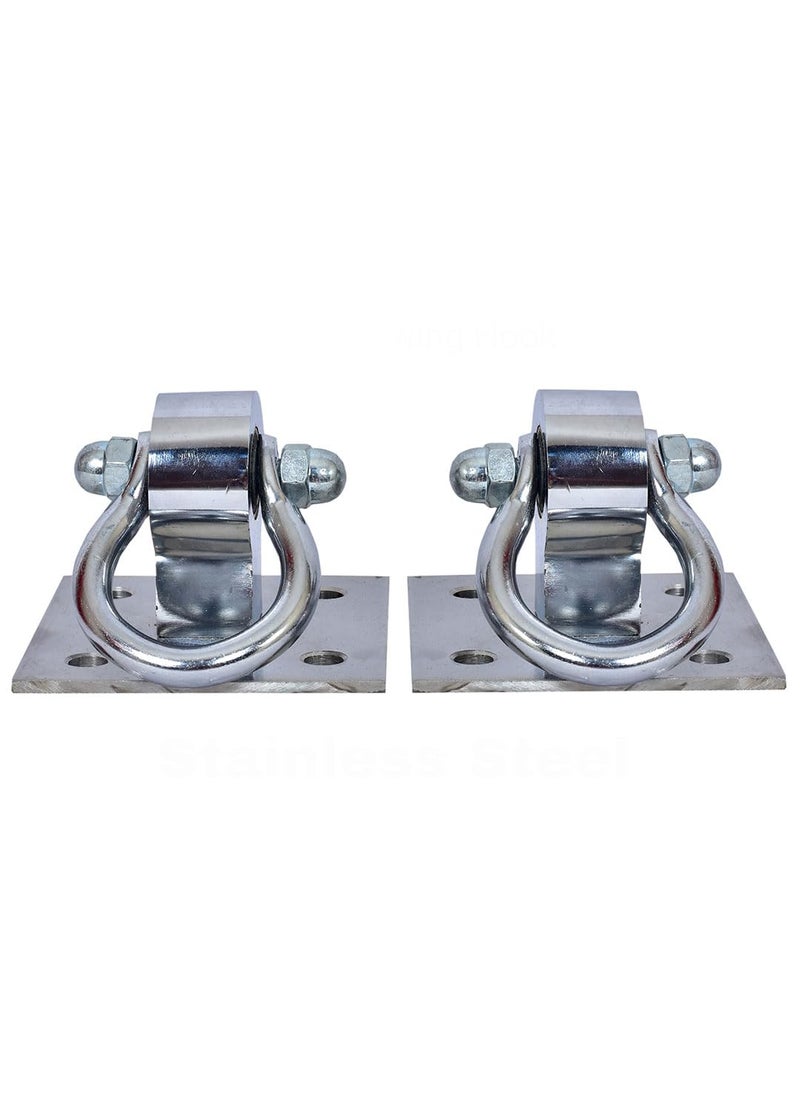 TRENDY CREATION HUB - TRENDY CREATION HUB 304 Stainless Steel Ceiling Hooks for Hanging Zulla Punching Bag Hanging Hook with 8 Anchor Bolt Fasteners Suitbale for Hammock Swing Set of 2 - Image 1