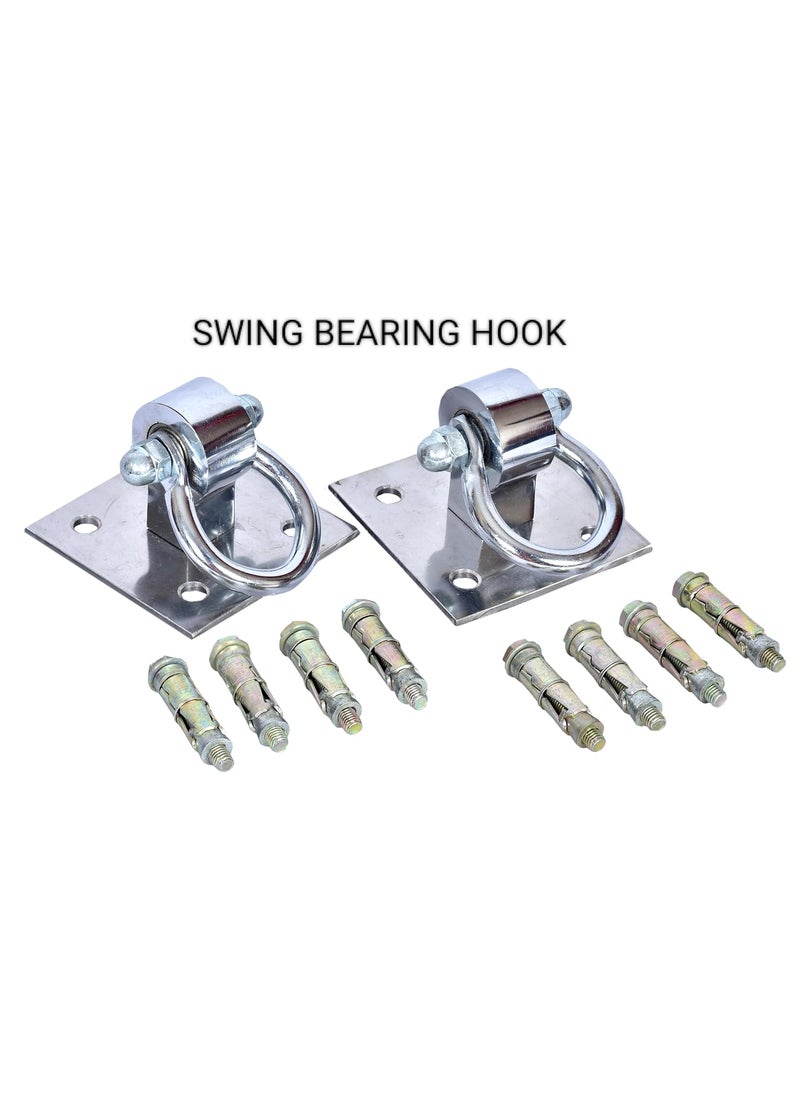 TRENDY CREATION HUB - TRENDY CREATION HUB 304 Stainless Steel Ceiling Hooks for Hanging Zulla Punching Bag Hanging Hook with 8 Anchor Bolt Fasteners Suitbale for Hammock Swing Set of 2 - Image 1