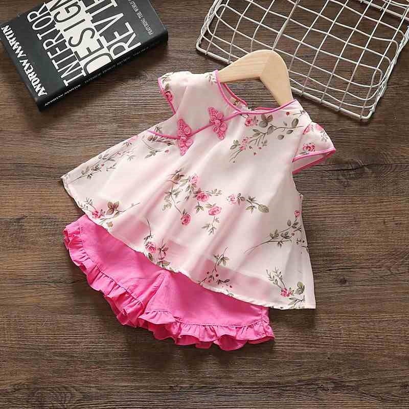 New Style Set for Girls: Tang Suit and Hanfu, Summer Style, Super Fairy-Like Chinese Style Summer Outfit, Retro Set for Toddlers, Children''s Clothing - Image 4