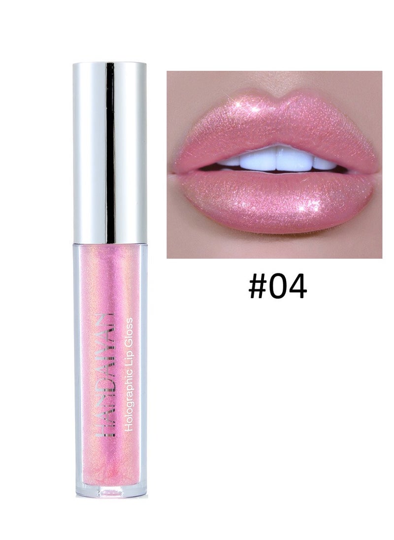 Handaiyan Lip Gloss Plumper Hyaluronic Acid High Shine Super Shine Non-Sticky Color Lips Stain Oil Liquid Lipstick Glaze Glitter Lifter Long Lasting Waterproof Moisturizing for Women Girls  - Image 2